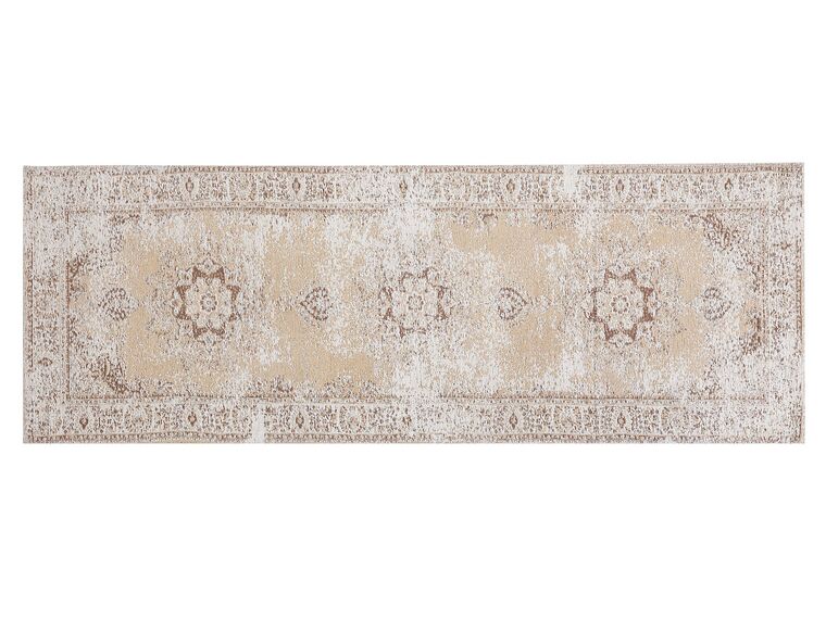Bavlnený koberec 60 x 180 cm béžový ALMUS_747809