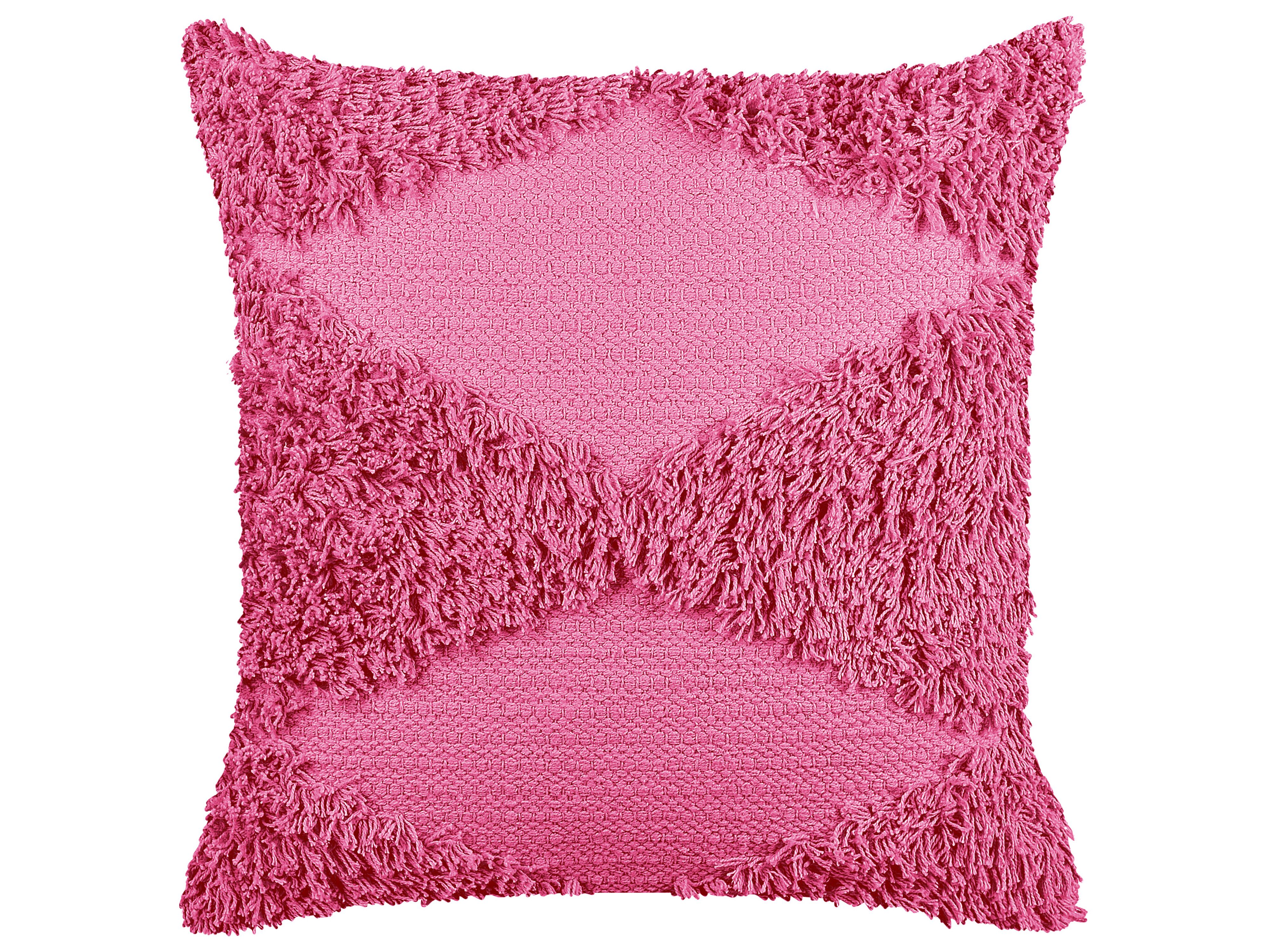 Paquet de coussins en coton fait main avec rembourrage 45x45 cm couleur  rose Kilim Vida XL - Habitium®