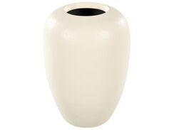 Koristemaljakko terrakotta kermanvalkoinen 38 cm HALIARTOS Koristemaljakko terrakotta kermanvalkoinen 38 cm HALIARTOS