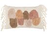 Conjunto de 2 almofadas com franjas em algodão multicolor 30 x 50 cm CALTHA_888178