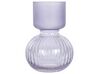 Glass Flower Vase 26 cm Purple THETIDIO_838280