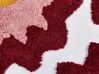 Conjunto de 2 almofadas decorativas com franjas em algodão multicolor 45 x 45 cm LORALAI_911805