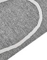 Outdoor Teppich grau 80 x 150 cm abstraktes Muster Kurzflor YAVU_852517