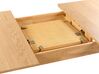 Mesa de comedor extensible madera clara 150/190 x 90 cm MADOX_858505