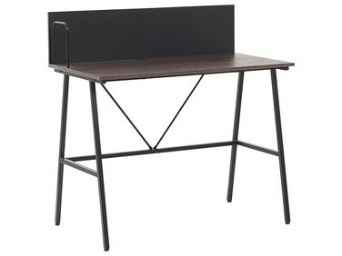 Home Office Desk 100 x 50 cm Dark Wood HASTINGS