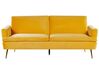 Velvet Sofa Bed Yellow VETTRE_787923