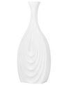 Dekoratívna keramická váza 39 cm biela THAPSUS_734296