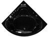 Hoekbad whirlpool LED zwart 190 x 150 cm TOCOA_780592