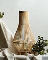 Lanterne décorative 58 cm en bois clair LEYTE_892150