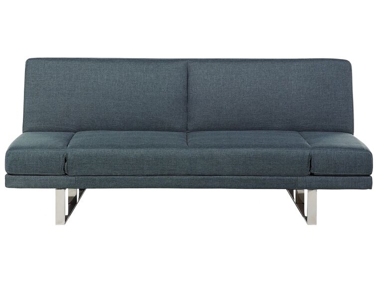 Sofá-cama de 2 lugares em tecido cinzento azulado YORK_23899