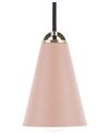 Lampada da soffitto in metallo color rosa CARES_690645