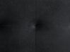 U alakú hatszemélyes fekete bársonykanapé ottománnal ABERDEEN_857413