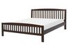 Bed hout donkerbruin 160 x 200 cm CASTRES_678467