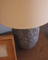 Ceramic Table Lamp Grey and Beige FERREY _887451