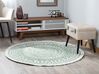 Okrúhly obojstranný vonkajší koberec ⌀ 140 cm zelená/biela YALAK_840682