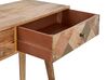 Konzolový stolík z mangového dreva s 2 zásuvkami svetlé drevo GLENTANA_892040