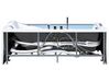 Whirlpool Badewanne weiß rechteckig mit LED 180 x 90 cm MARQUIS_718030