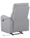 LED Recliner Chair with USB Port Grey SOMERO_788749
