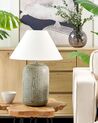 Ceramic Table Lamp Grey MUSSEL_849279