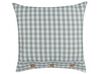 Set of 2 Cushions Chequered Pattern 45 x 45 cm Green and White TALYA_902063
