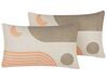 Sierkussen set van 2 abstract patroon meerkleurig 30 x 50 cm MELAMPODIUM_818505
