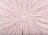 Rózsaszín bársony díszpárna ⌀ 40 cm UDALA _790535