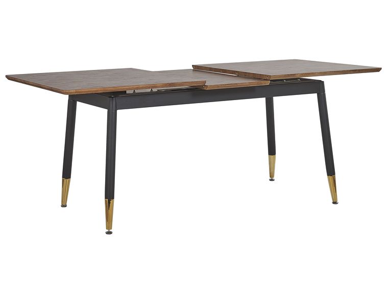 Eettafel Dover 160x80 - eik/zwart - Modern