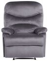 Velvet Recliner Chair Grey ESLOV_779790
