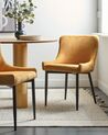 Set of 2 Dining Chairs Yellow EVERLY_881884