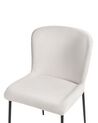 Set of 2 Fabric Chairs Off-White ADA_867421