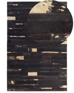 Matto lehmännahka ruskea/kulta 140 x 200 cm ARTVIN