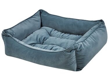 Velvet Pet Bed 70 x 60 cm Blue IZMIR