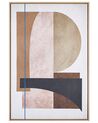 Abstrakt indrammet lærredsmaleri 63 x 93 cm flerfarvet RUFFANO_891183