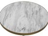 Konferenční stolek s mramorovým efektem bílý/zlatý RAMONA_705739