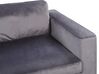 3 Seater Velvet Sofa Dark Grey VADSTENA _771390