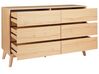 Komoda 6 szuflad jasne drewno SARDIS_916263