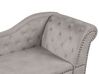 Right Hand Chaise Lounge Velvet Taupe NIMES_903407