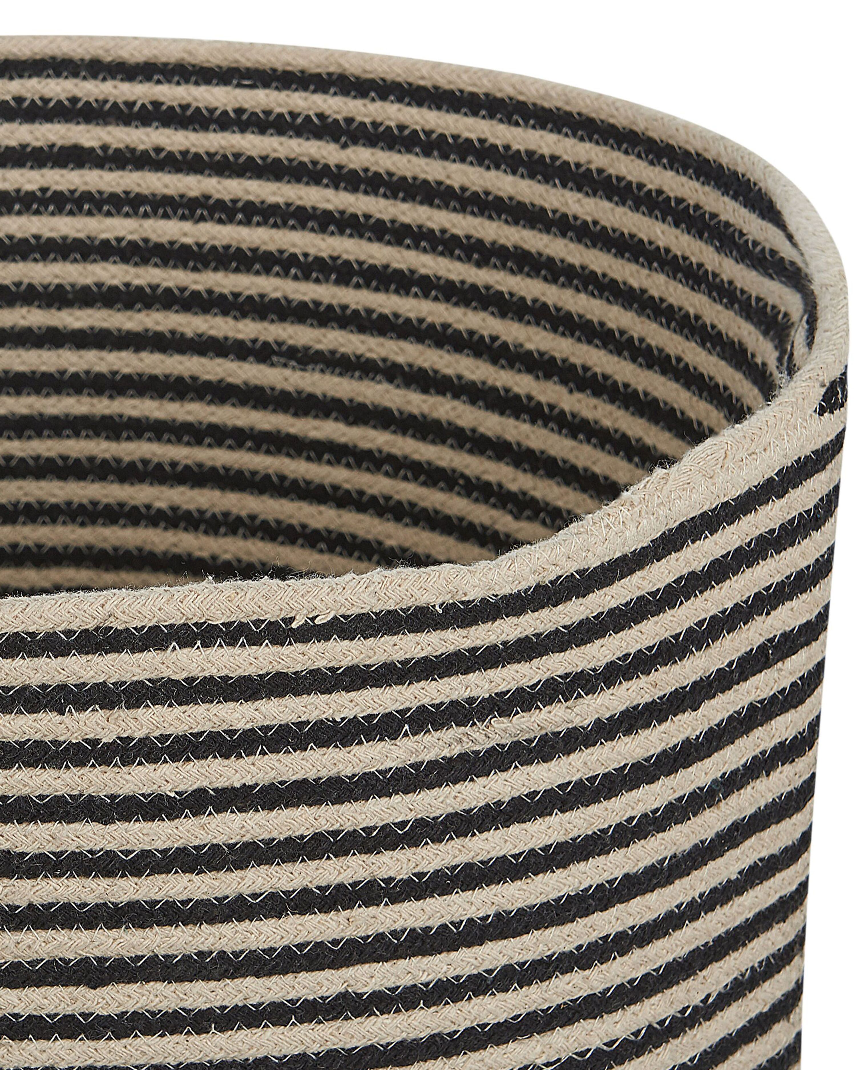 Panier en Coton Blanc Crème Rond 44 cm Corbeille à Linge Tressée Panier en Coton Blanc Crème Rond 44 cm Corbeille à Linge Tressée