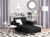 Fabric Chaise Lounge Graphite Grey ABERDEEN_715277