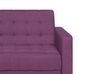 Canapé angle droite convertible en tissu violet 4 places avec pouf ABERDEEN_736875