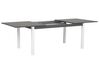 Table en aluminium extensible gris et blanc PANCOLE_738996