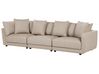 3 Seater Fabric Sofa Beige SIGTUNA_897700