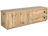 Mueble TV madera clara/blanco 160 x 40 cm FARADA_828702