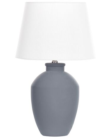 Lámpara de mesa de cerámica gris ARCOS