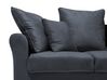 3 Seater Velvet Sofa Grey BORNHOLM_711056