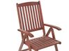 Set of 6 Acacia Wood Garden Chair Folding TOSCANA_780067