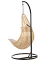 PE Rattan Hanging Chair with Stand Natural ATRI II_763807