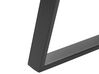 Mesa de comedor de vidrio templado negro ⌀ 100 cm KEBRI_821717