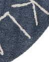 Vloerkleed katoen blauw ⌀ 120 cm VURGUN_907244