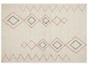 Teppich Baumwolle beige 160 x 230 cm geometrisches Muster GUWAHATI_839175